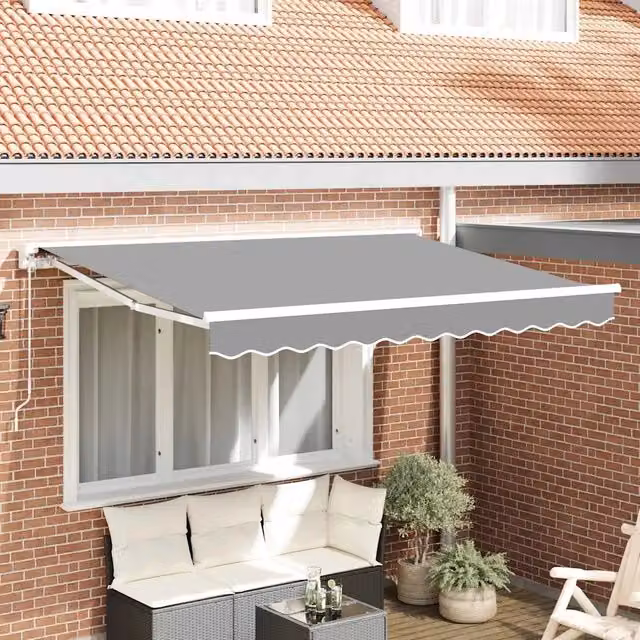 Struttura della tenda Regolabile-Telaio per tenda da sole Bianco 3 x 2 m Acciaio 153790