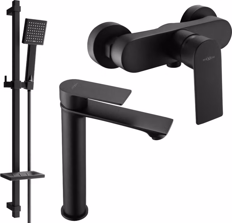 Mexen Royo DQ45 set doccia, nero - 72214DQ45-70