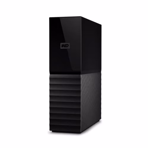 WD 18TB My Book Hard Disk Esterno per Desktop, USB 3.2 Gen 1, exFAT, SuperSpeed USB-A, Protezion con password, Software per la gestion e il backup, Formatto per Windows and MacOS, Nero