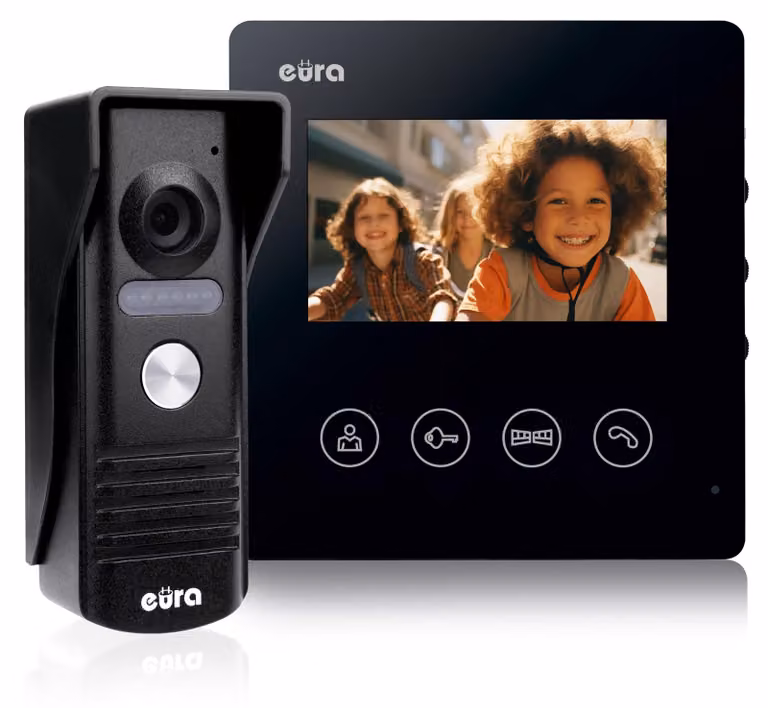 Videocitofono EURA VDP-52A3 "ATIRA" nero