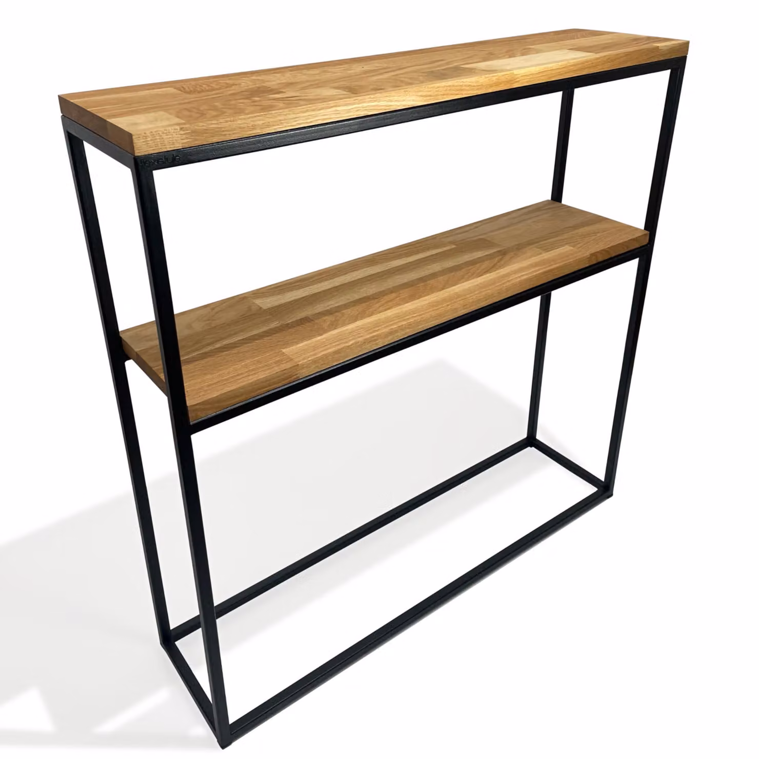Consolle in legno 80x80x20 cm a due ripiani