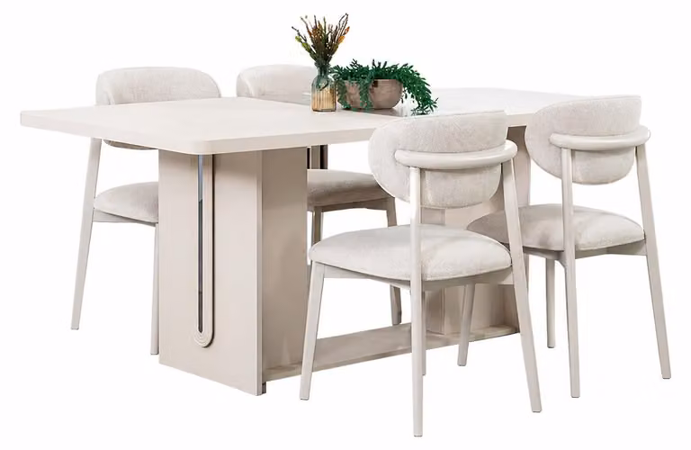 Tavolo da pranzo elegante, tavolo moderno per cucina e sala da pranzo, mobili di stile