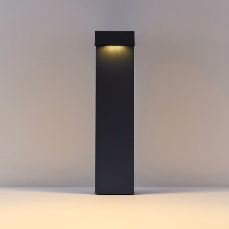 Molto Luce Lampione a LED ATO, altezza 45 cm, accensione/spegnimento, antracite, IP65, ATO, Nero, Alluminio, Moderno