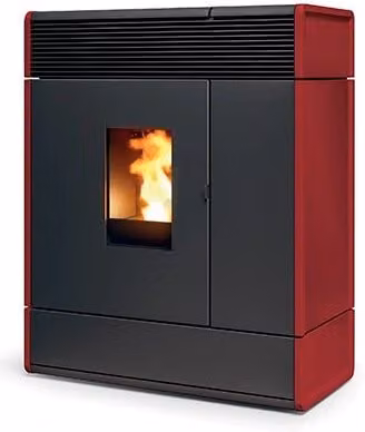 Stufa a Pellet IDRO Slim 17,7 Kw MCZ AKI Hydromatic 18 M2 Termostufa