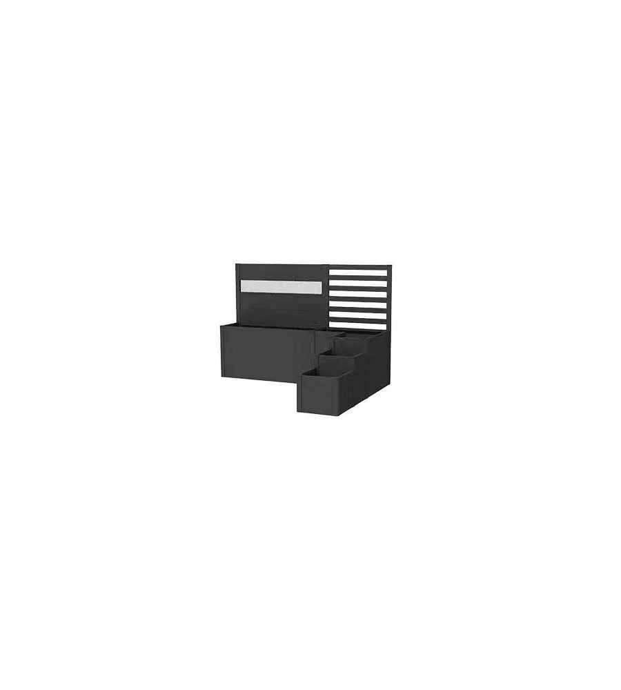 Biohort Fioriera DaVinci 3 Grigio Scuro Metallizzato 201x53x77 cm