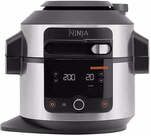 Ninja Multicooker 11 in 1 OL550EU, Pentola a Pressione e Friggitrice ad Aria da 6 L, 1460 W, Nero e Acciaio Inox – 1
