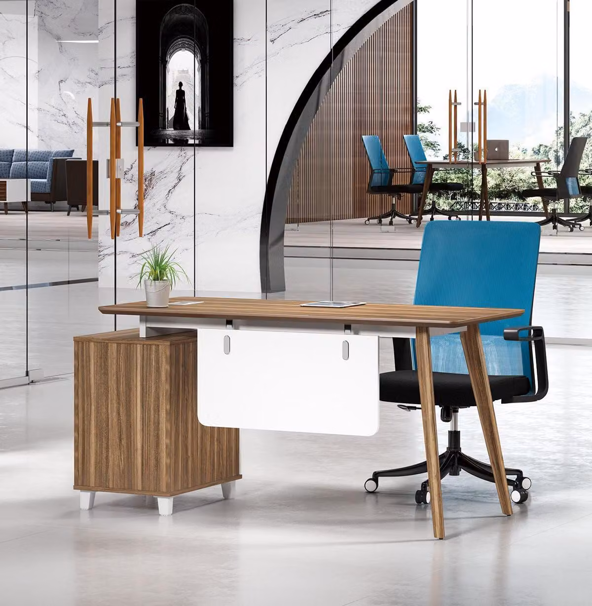Büroeinrichtung Möbel Schreibtisch Tische Schreibtische Regal Home Office