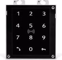 2N 9155083 IP Verso Tastierino Touch con Lettore RFID Multifrequenza 125 kHz 13,56 MHz NFC per Controllo Accessi colore Nero
