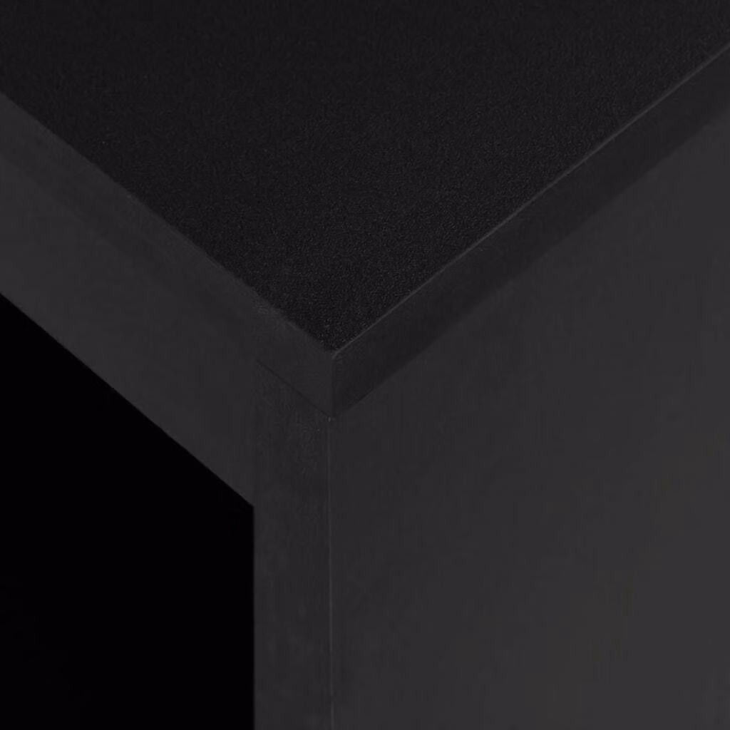 vidaXL Tavolo da bar con ripiano nero 110 x 50 x 103 cm