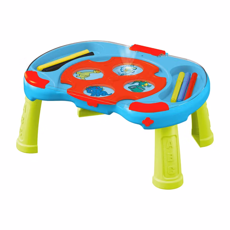 TU GIOCHI Super Artista Tavolo da Disegno Luminoso con Proiettore e Accessori Multicolore per Bambini dai 3 Anni in Plastica