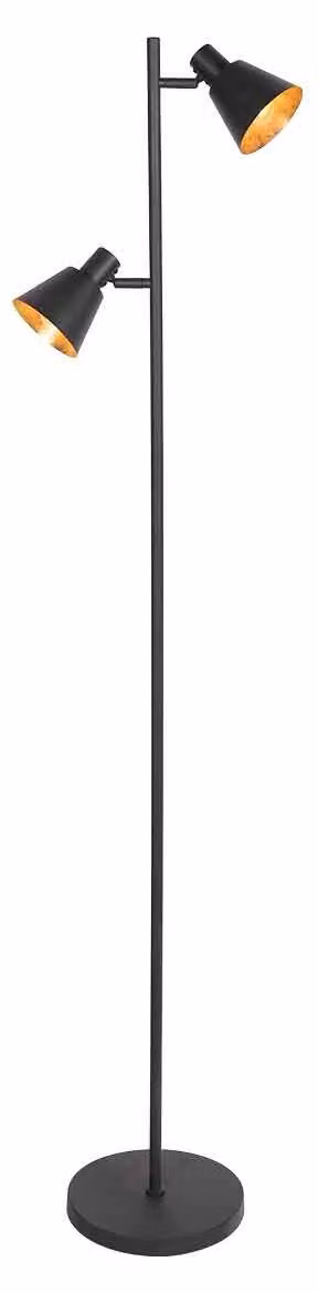 Lampada da terra - nero - Oeroe -  plastica metallo - E14 - 4117ZW - Mexlite