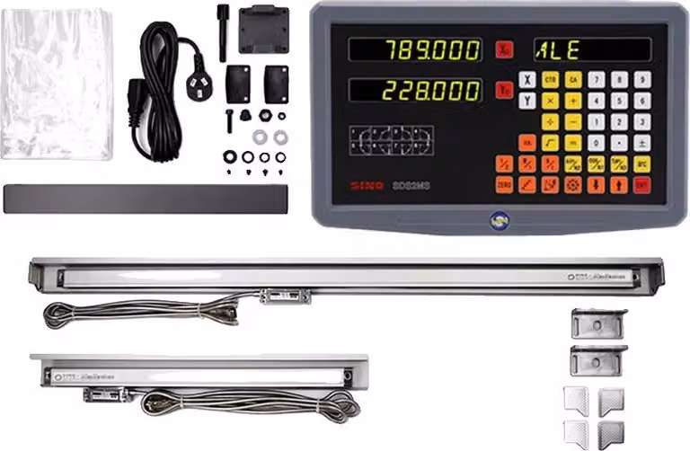 DRO-Kit, sistema di visualizzazione digitale, encoder a riga lineare, DRO-2 PEZZI KA300