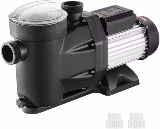 Pompa per piscina, confezione da 2 – 220 V-240 V – Due velocità – Portata di 33.000 litri/ora –