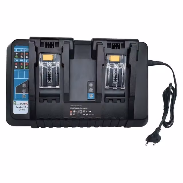 Caricabatterie Makita 18V, compatibile con BL1850B e BL1860, carica rapida per elettroutensili, rosso