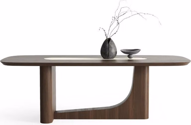 Modern Esstisch Elegant Braun Tisch Langlebig Esszimmer Tisch Küchentisch