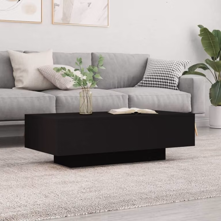 Maison Exclusive - Tavolino nero 100x49,5x31 cm Materiale ligneo