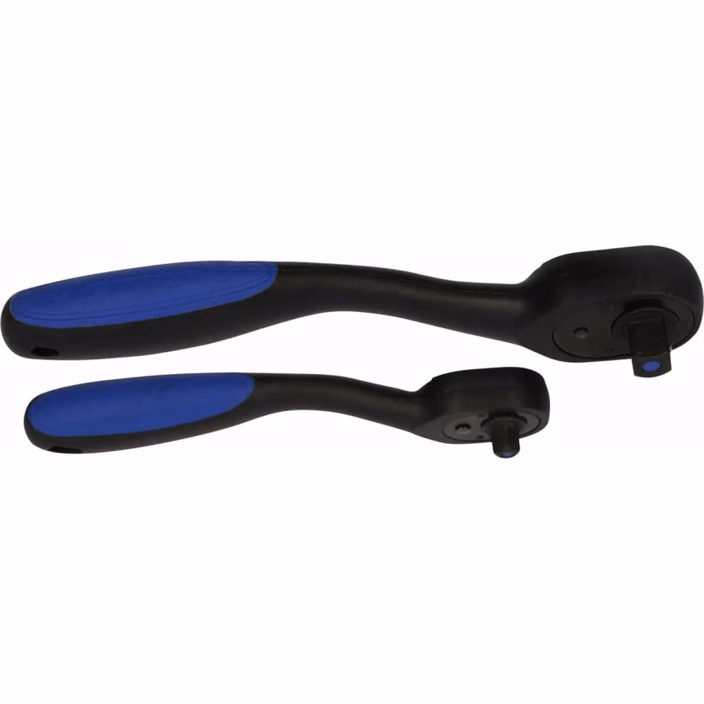 BRILLIANT TOOLS Set di cricchetti reversibili 2 pezzi 1/4" 1/2" - BT023002