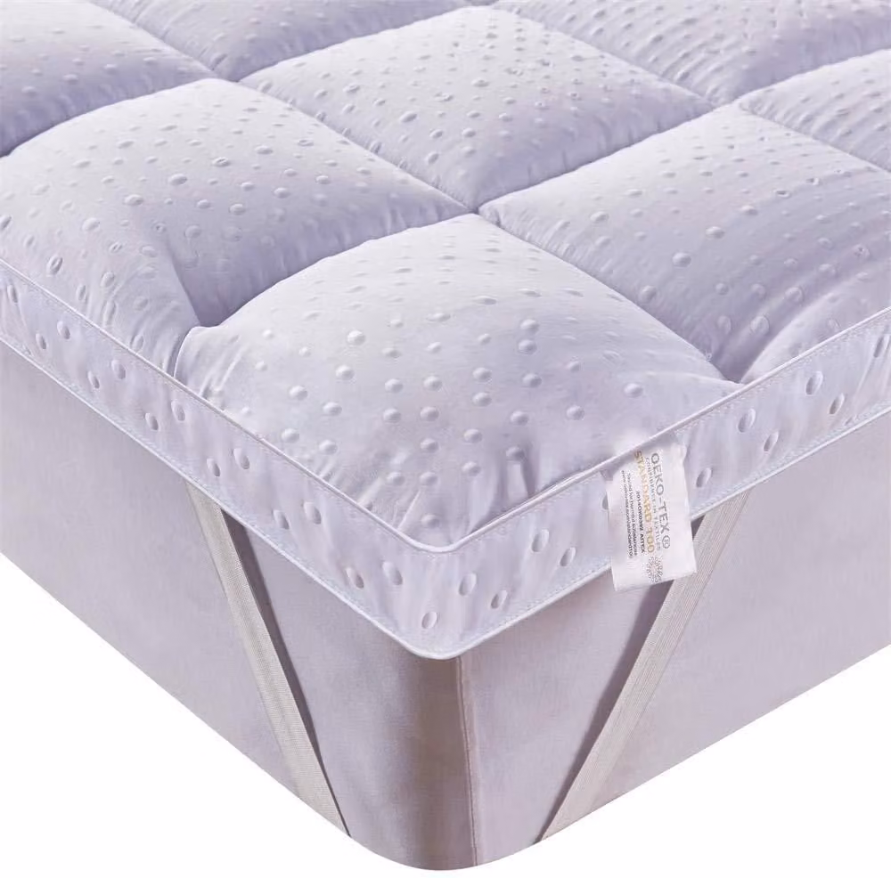 Topper per materasso in microfibra, 150x200 cm, extra morbido, antiscivolo