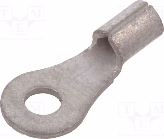 5 connettori a crimpare per cavi, stagnati, da 0,5 a 1 mm², unipolari, con terminale M2,5, in rame, modello 19323-0001, non isolati