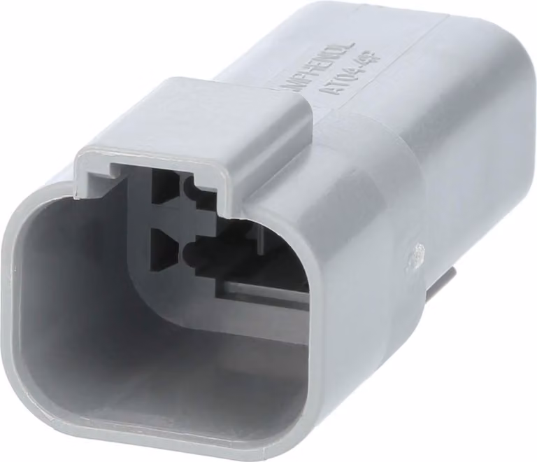 Amphenol AS-4SM 110 Connettore per cavo serie AT con guarnizione ridotta, 4 poli, connessione a crimpare, diametro isolante