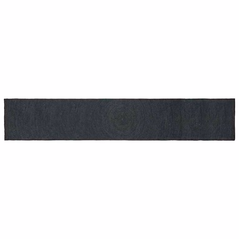 Tappeto in juta vidaXL per area, rettangolare, Grigio Antracite, L: 60 cm x P: 400 cm