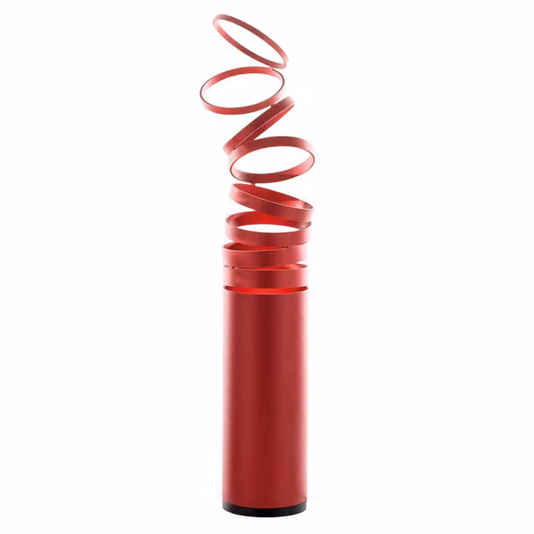 Artemide Lampada da tavolo di design Decomposé, Rosso, Soggiorno / Sala da pranzo, Alluminio, Design, Lampada da tavolo
