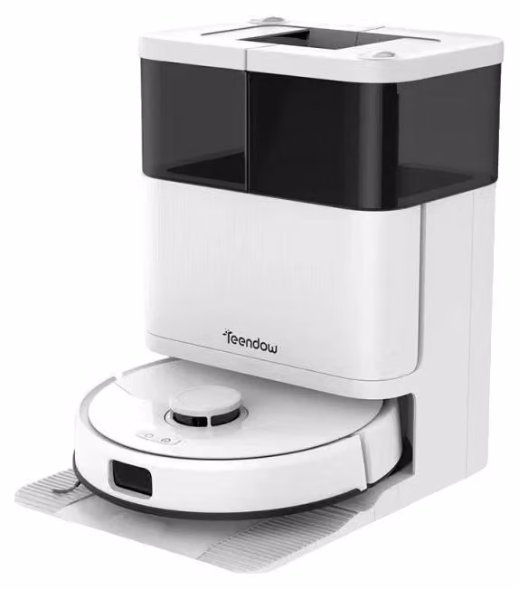 Robot aspirapolvere e lavapavimenti, potenza di aspirazione 10 kPa, autosvuotante, D63S Ultra