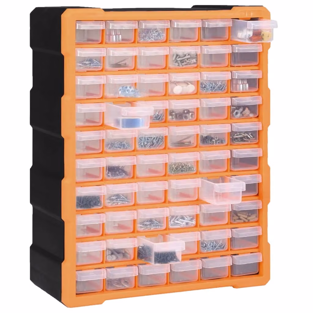 Organizzatore multi-cassetto The Living Store con 60 cassetti 38x16x47,5 cm