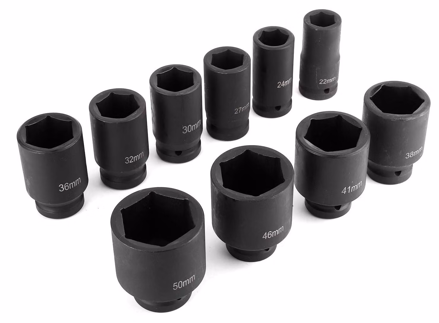 Elzusha - Set di 10 chiavi a brug con attacco da 3/4 di pollice