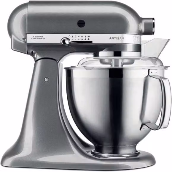 Kitchenaid Artisan 5KSM185PSEMS Sbattitore Elettrico con Base da 300 W Argento