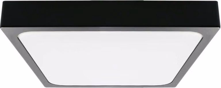 V-TAC VT-8630B-SQ Plafoniera led 30W IP44 quadrata NERA 360° design moderno 100lm/W colore nero 6500K - sku 7650