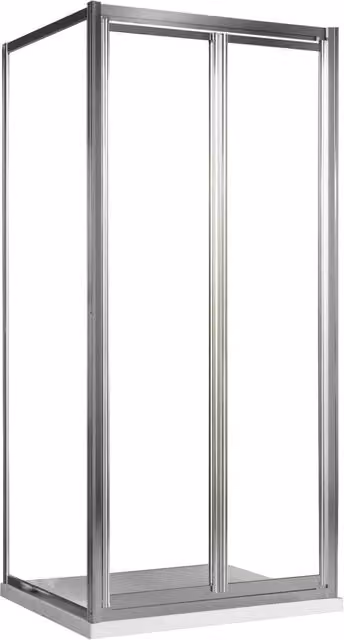 Box Doccia Angolare 2 Ante Battenti in Cristallo Trasparente 4mm H198 Fosterberg Maribo Duo 70x100 cm