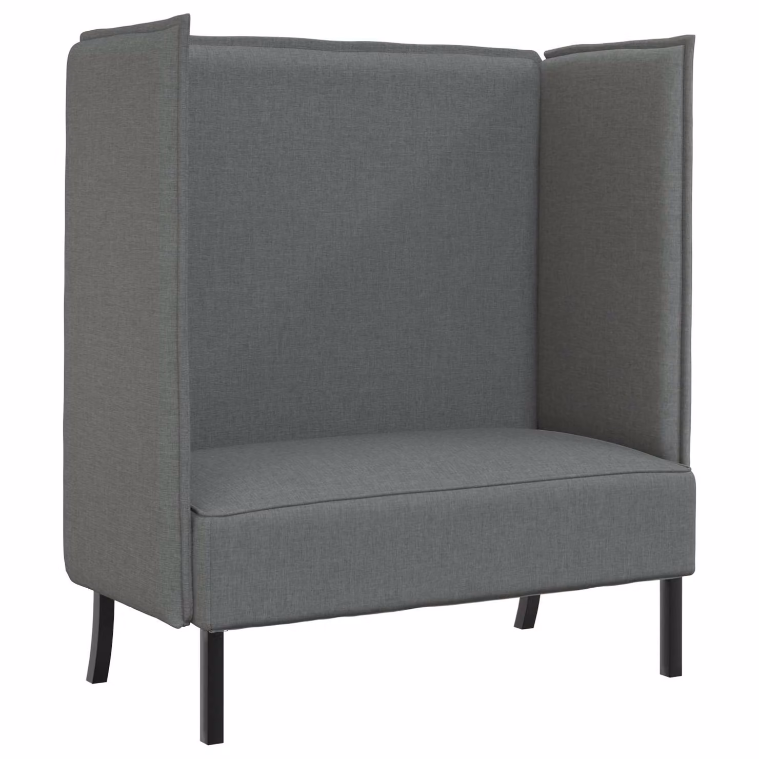 Divano moderno lineare vidaXL in tessuto grigio con struttura imbottita