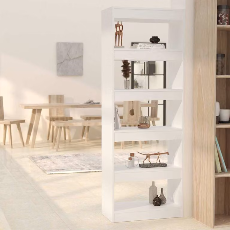 Libreria/Divisorio vidaXL Bianco in MDF L: 60 cm, P: 30 cm, H: 166 cm