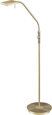 Lampada Piantana Terra Touch Flessibile Elegante H135 Ottone Bergamo GD Trio