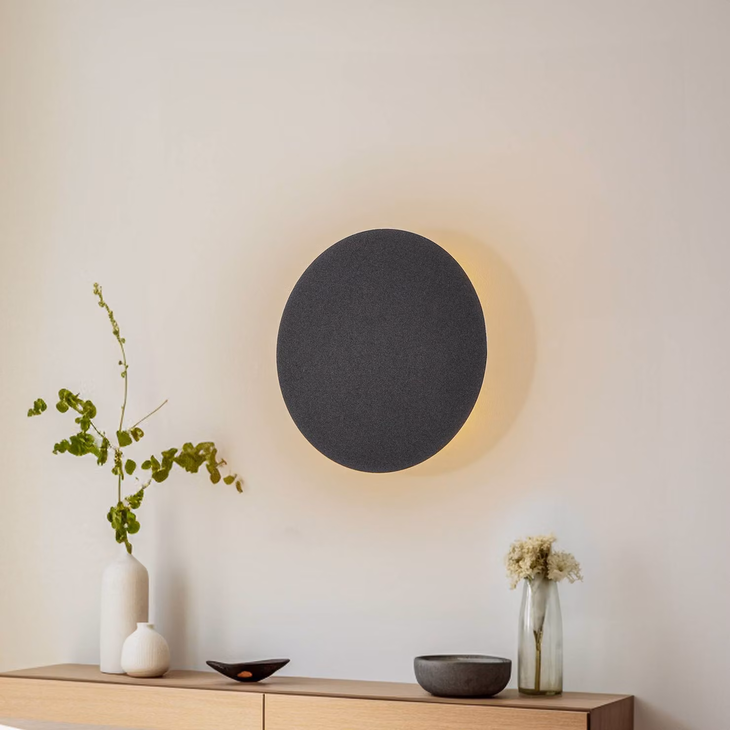 Applique da parete Lunia New TK Lighting, dimmerabile, Nero, Soggiorno / Sala da pranzo, Metallo, Applique