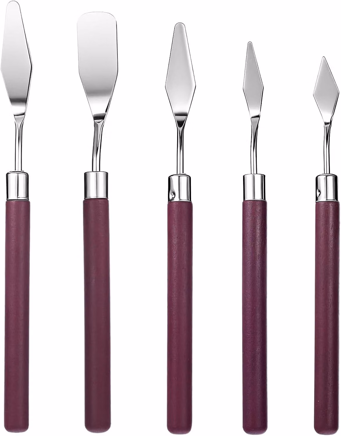 Set di angolari in acciaio inossidabile, composto da 5 pezzi, di diverse dimensioni, per la cucina