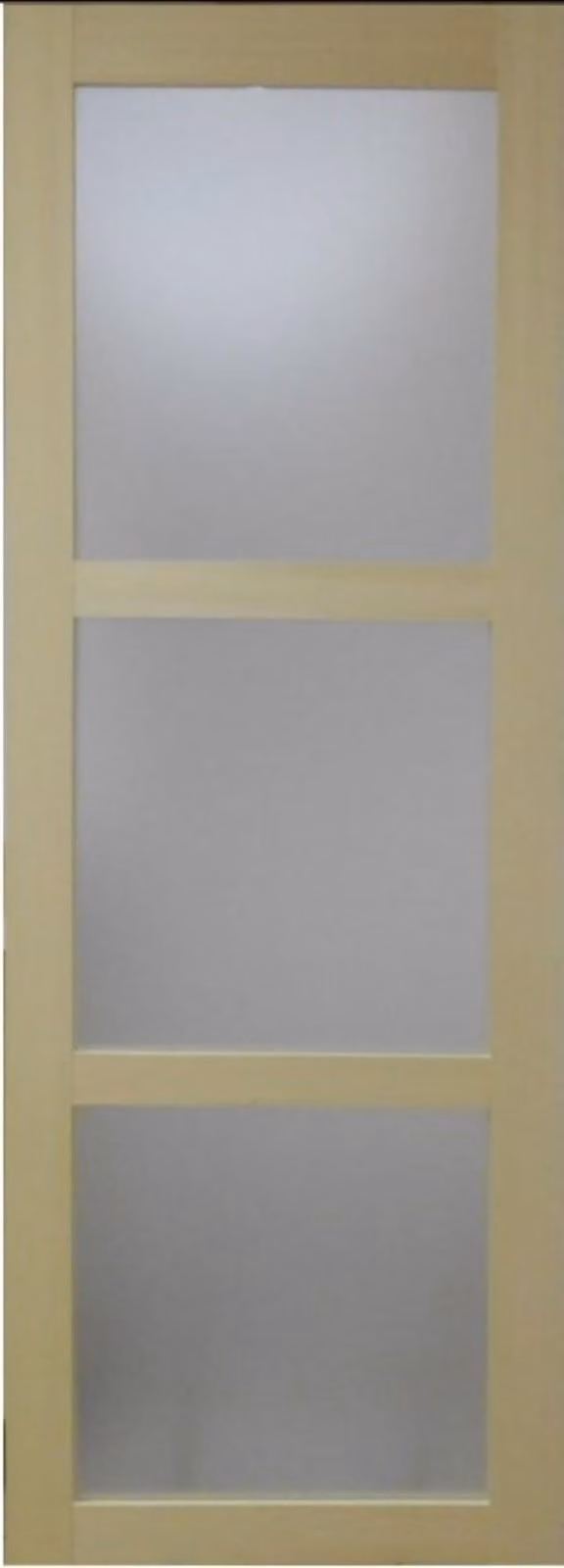 Porta scorrevole in legno Ayous con vetro H204 x L93 cm GD MENUISERIES