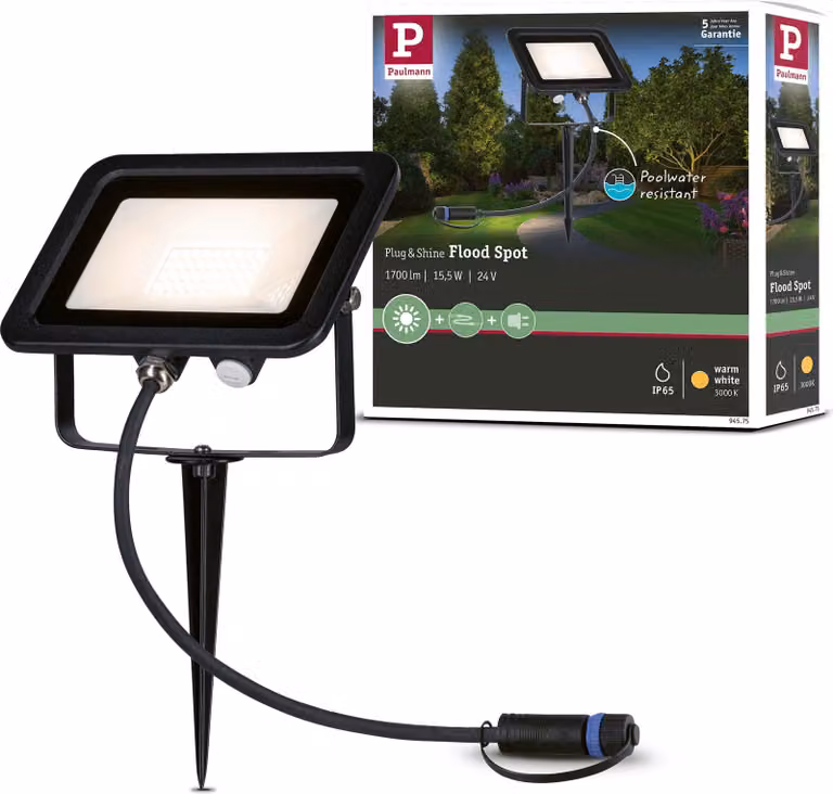 Paulmann Plug & Shine LED faretto da giardino faretto singolo