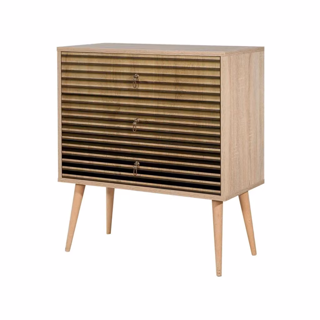 Cassettiera Apricale DMORA in Quercia per camera da letto e soggiorno L: 80 cm, P: 40 cm, H: 90 cm – 2