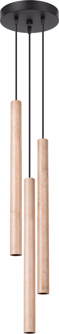 Lampada a sospensione VELINO in legno 3xG9x8W, dimensioni: 115x19,5x19,5 cm, IP20, Pure Lume