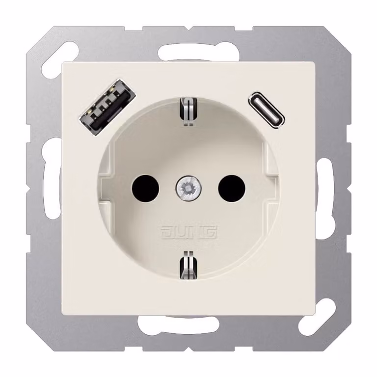 Jung SCHUKO Presa di corrente con USB tipo AC A1520-15CA (A1520-15CA)