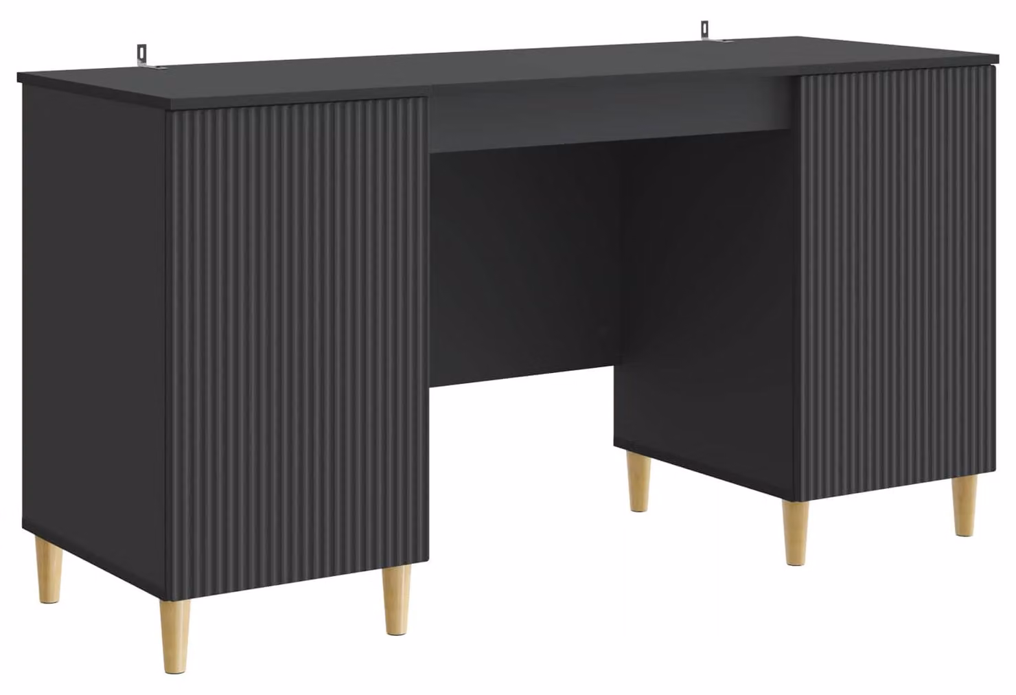 Scrivania Nero 142,5 x 50 x 75 cm Legno ingegnerizzato