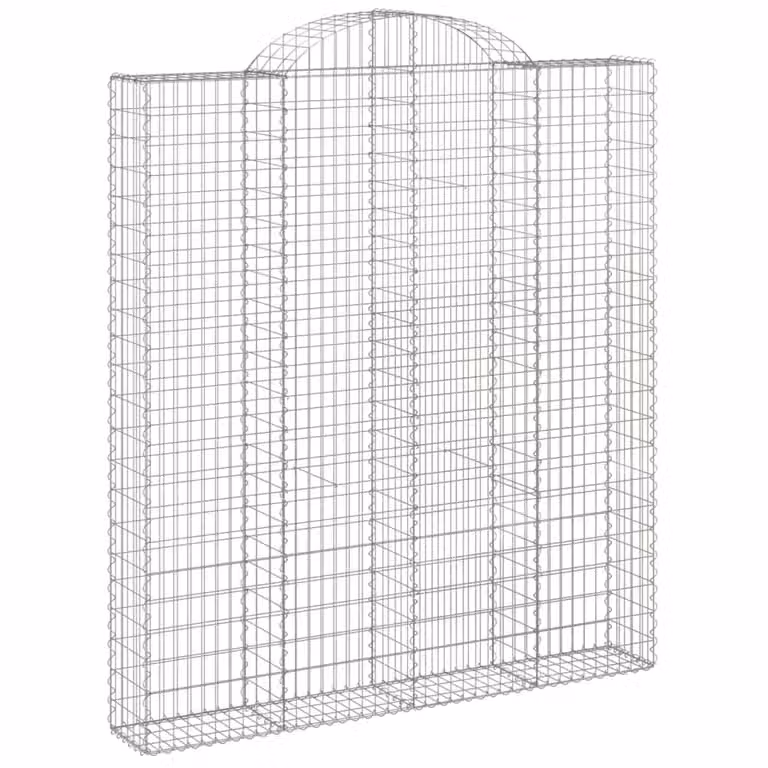 Cesto Gabbione ad Arco 200x30x220/240 cm Ferro Zincato