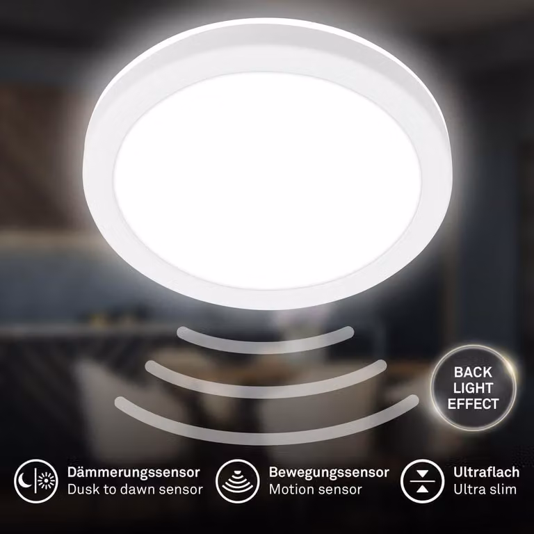 KADA Microwave LED Plafoniera con effetto retroilluminato - Bianco