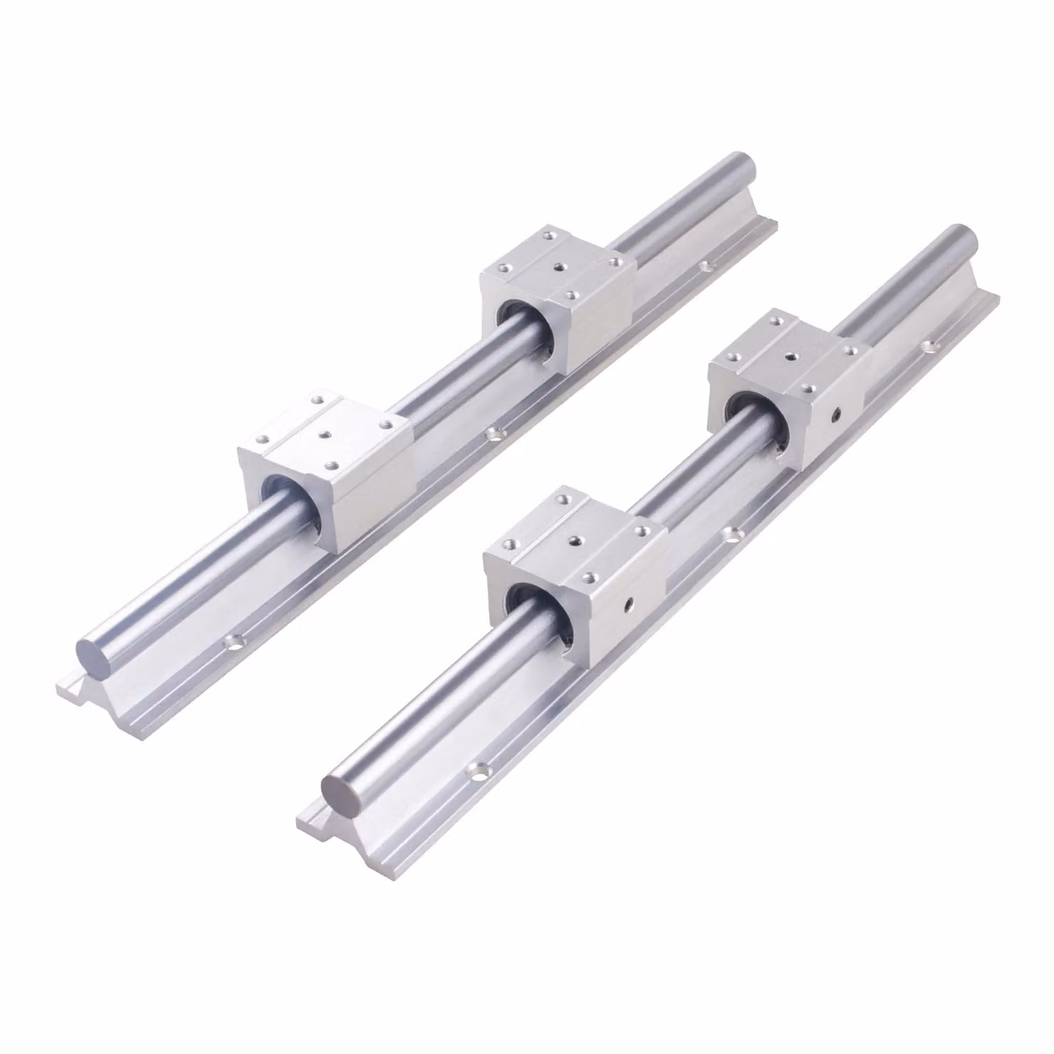 Sistema di guide lineari, diametro 25 mm, struttura in lega di alluminio, 1500 mm
