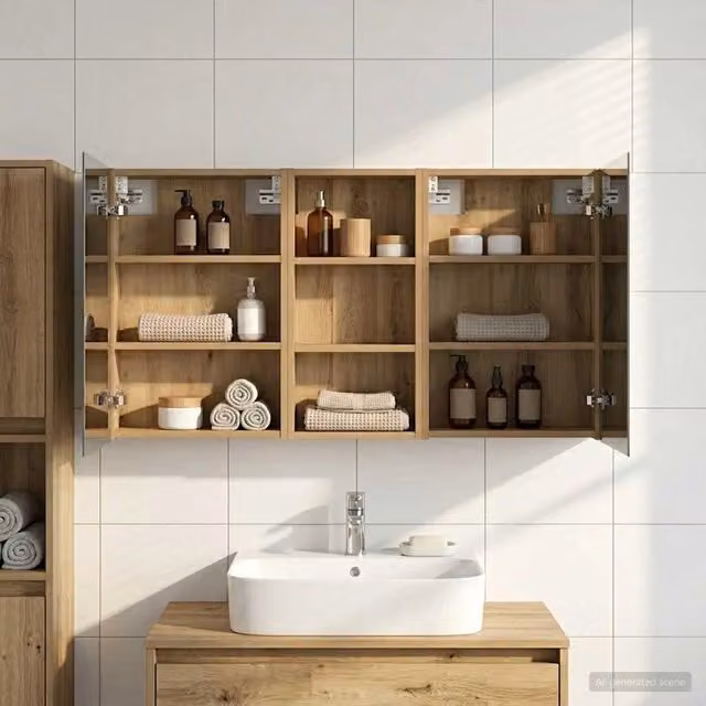 Set di Armadi da Bagno 3 pz 110 x 10,5 x 60,5 cm 3403719
