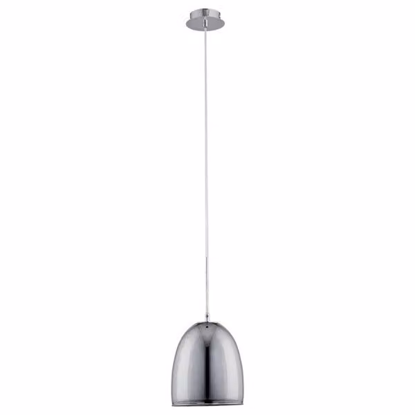 Lampada a sospensione Ronda cromata-grafite 1xE27x60W vetro, dimensioni: 100x18x18 cm, IP20 Alfa