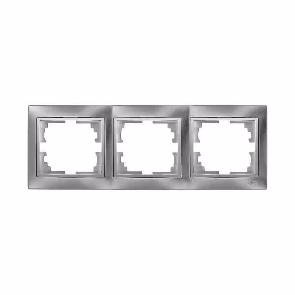 Cornice Per 3 Elementi Orizzontale Argento 225X81X10Mm S.europa Solera