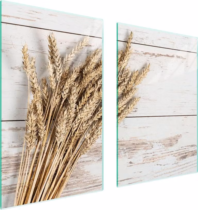 Piatto Di Protezione In Vetro Per Cucina 65X52 Legno